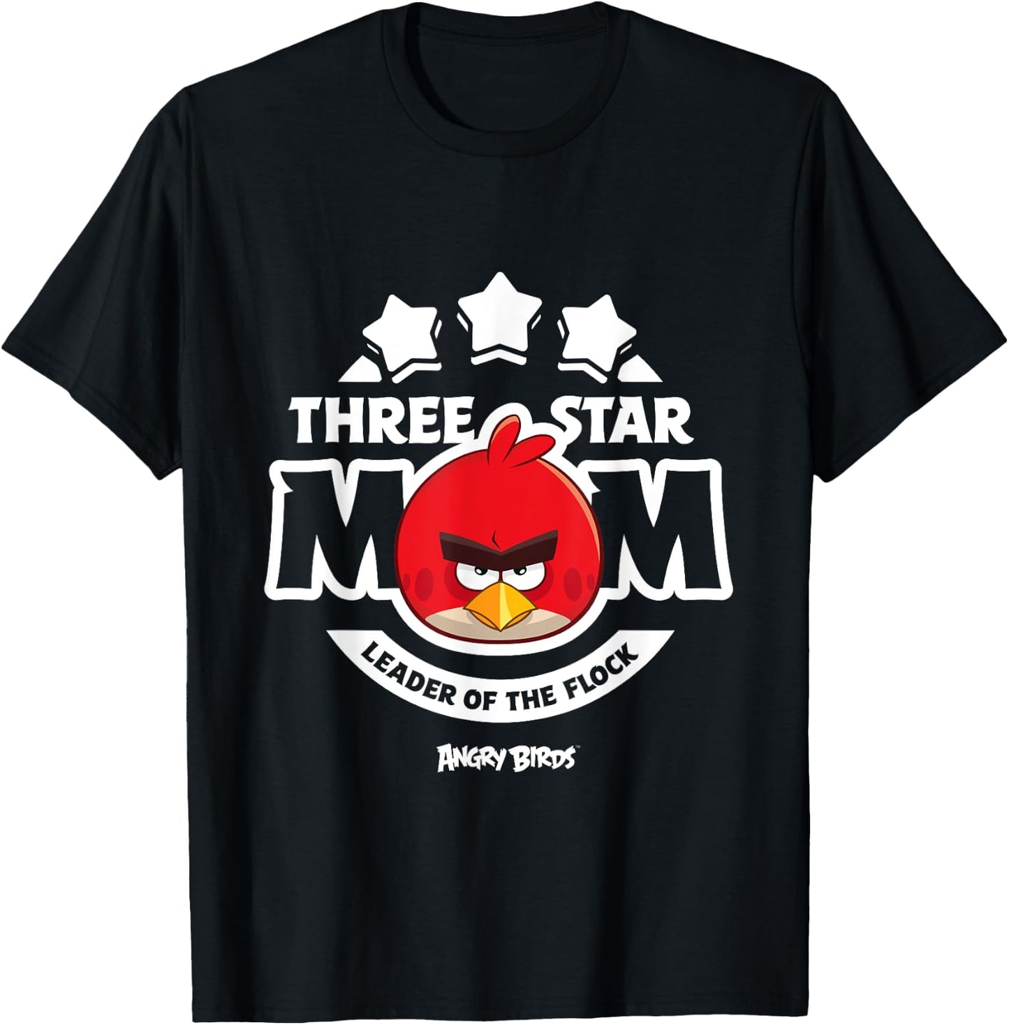 Angry Birds Three Star Mom Official Merchandise T-Shirt - T-Shirt | Black