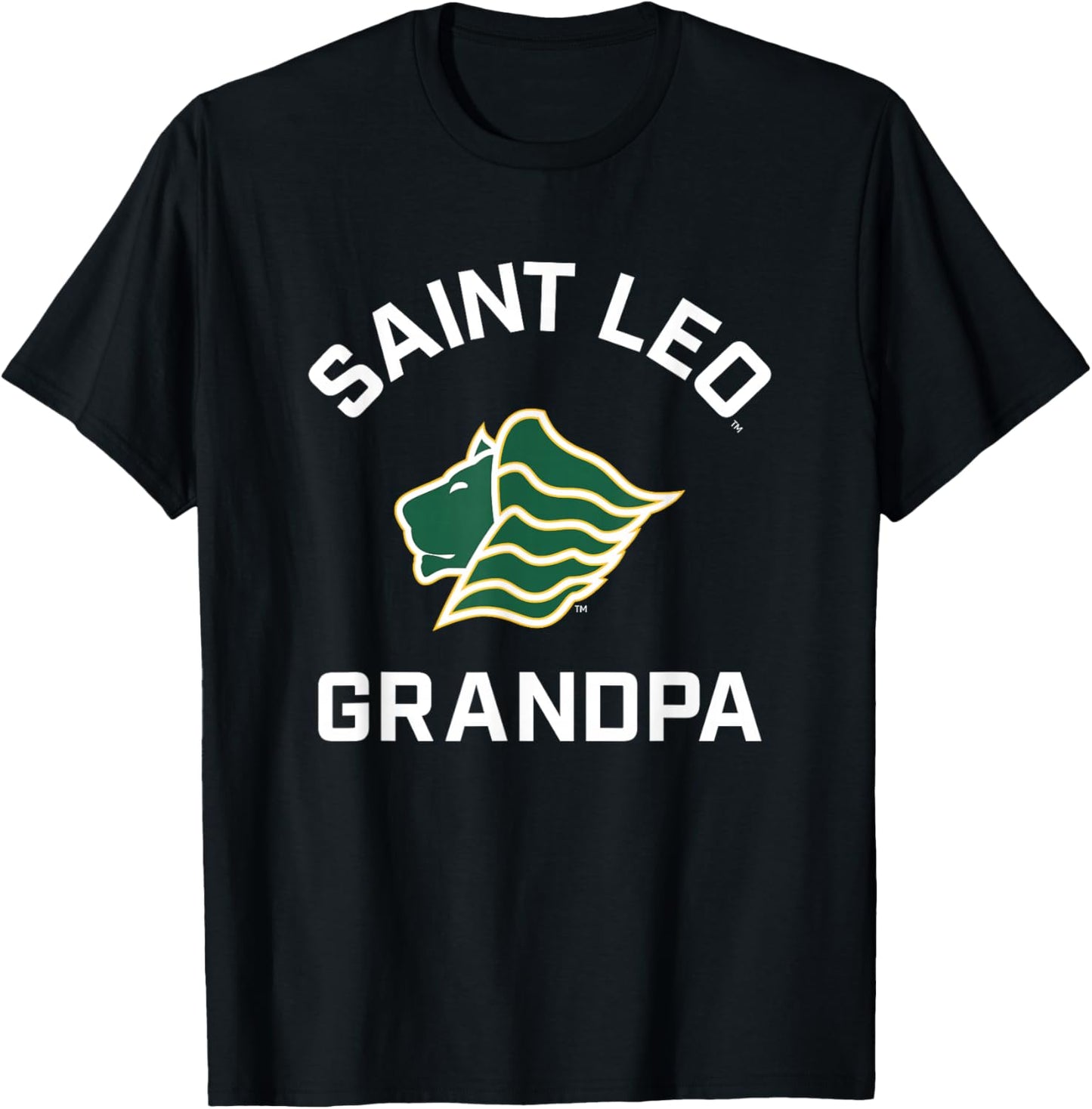 Saint Leo University Lions Arched Grandpa T-Shirt - T-Shirt | Black