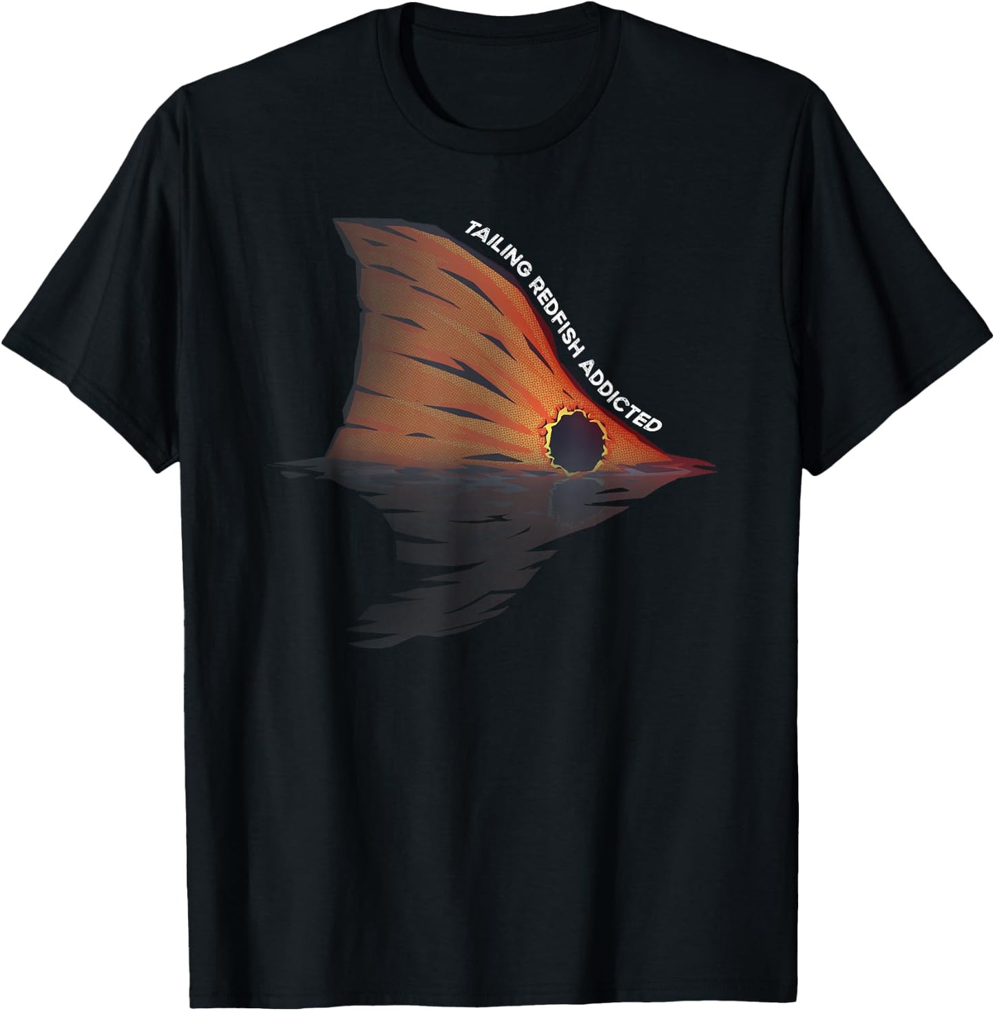 Tailing Redfish Fishing Joke Redfishing Red Drum Fishermen T-Shirt - T-Shirt | Black
