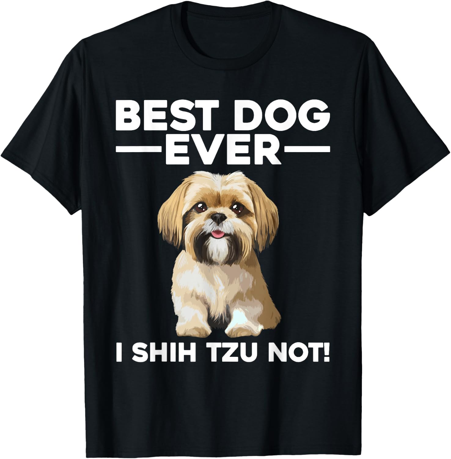 Best Shih Tzu Design Women Pet Dog Shih Tzu Lover T-Shirt - T-Shirt | Black