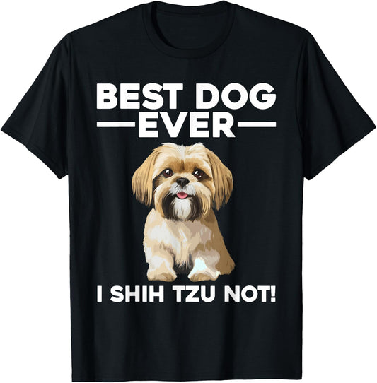 Best Shih Tzu Design Women Pet Dog Shih Tzu Lover T-Shirt - T-Shirt | Black