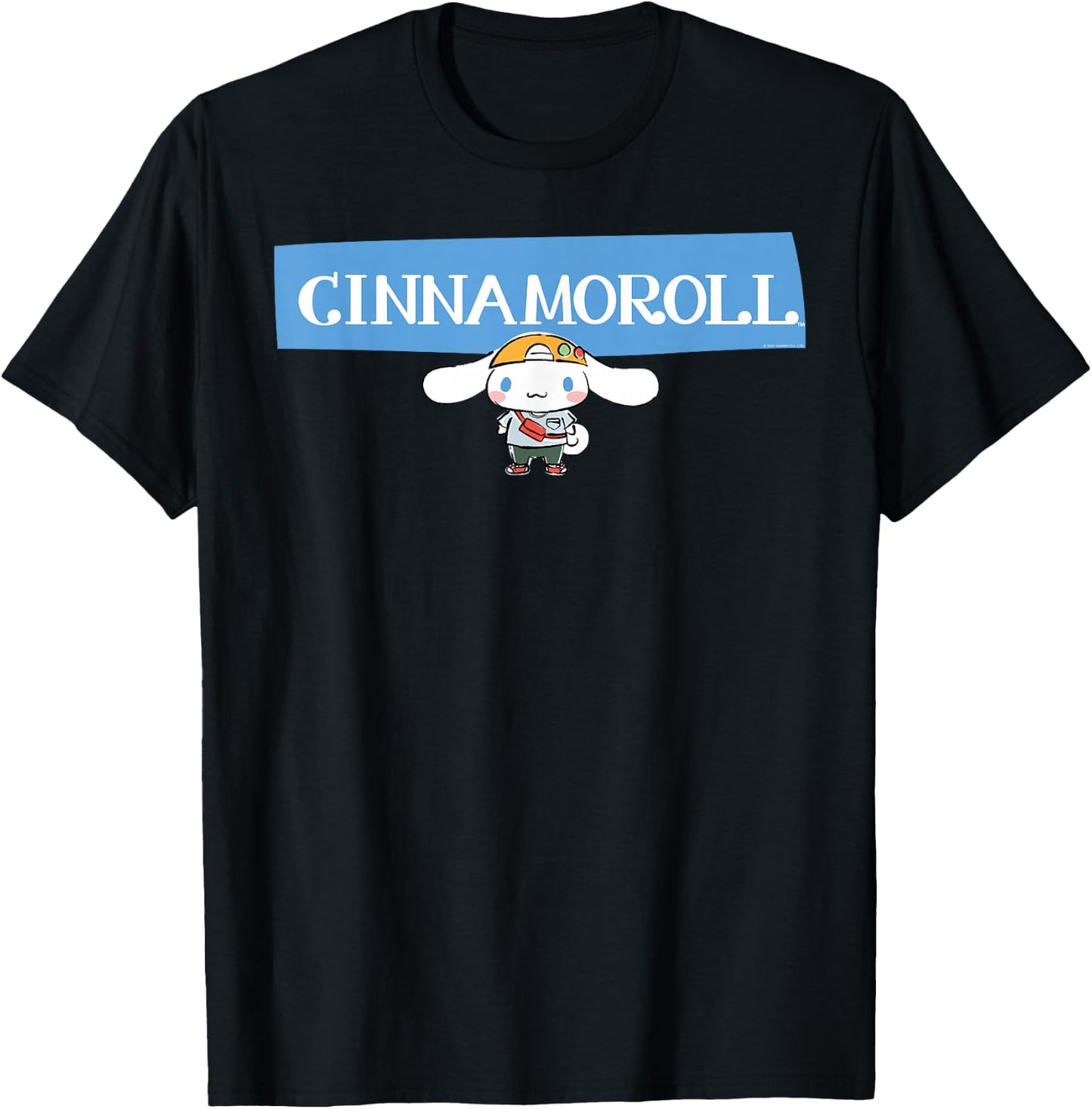 Cinnamoroll Collection Streetwear Logo T-Shirt - T-Shirt | Black