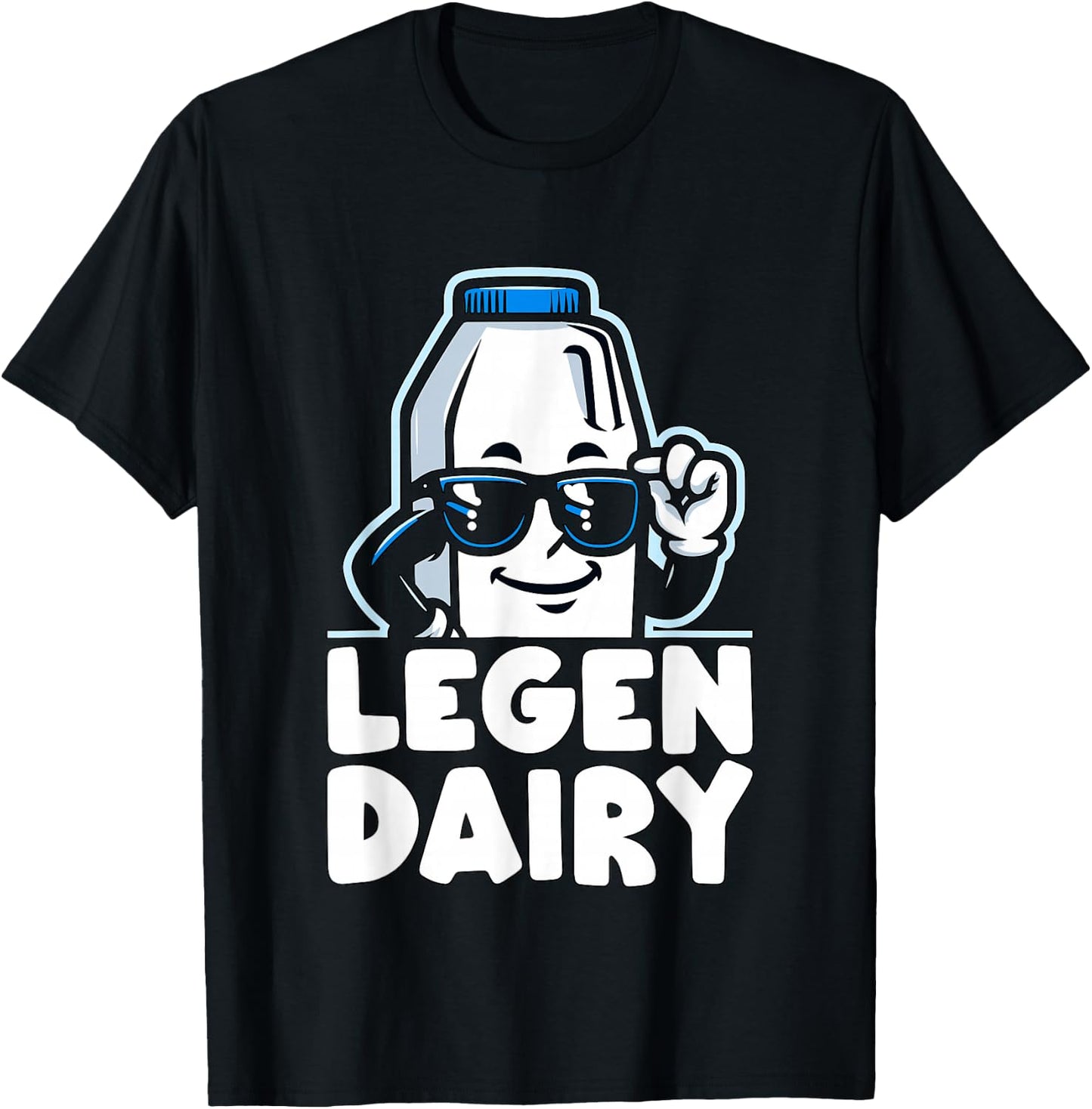 funny Milk Legendairy Legendary T-Shirt - T-Shirt | Black