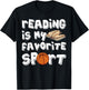 Reading is My Favorite Sport Basketball Player Book Day T-Shirt - T-Shirt | Black