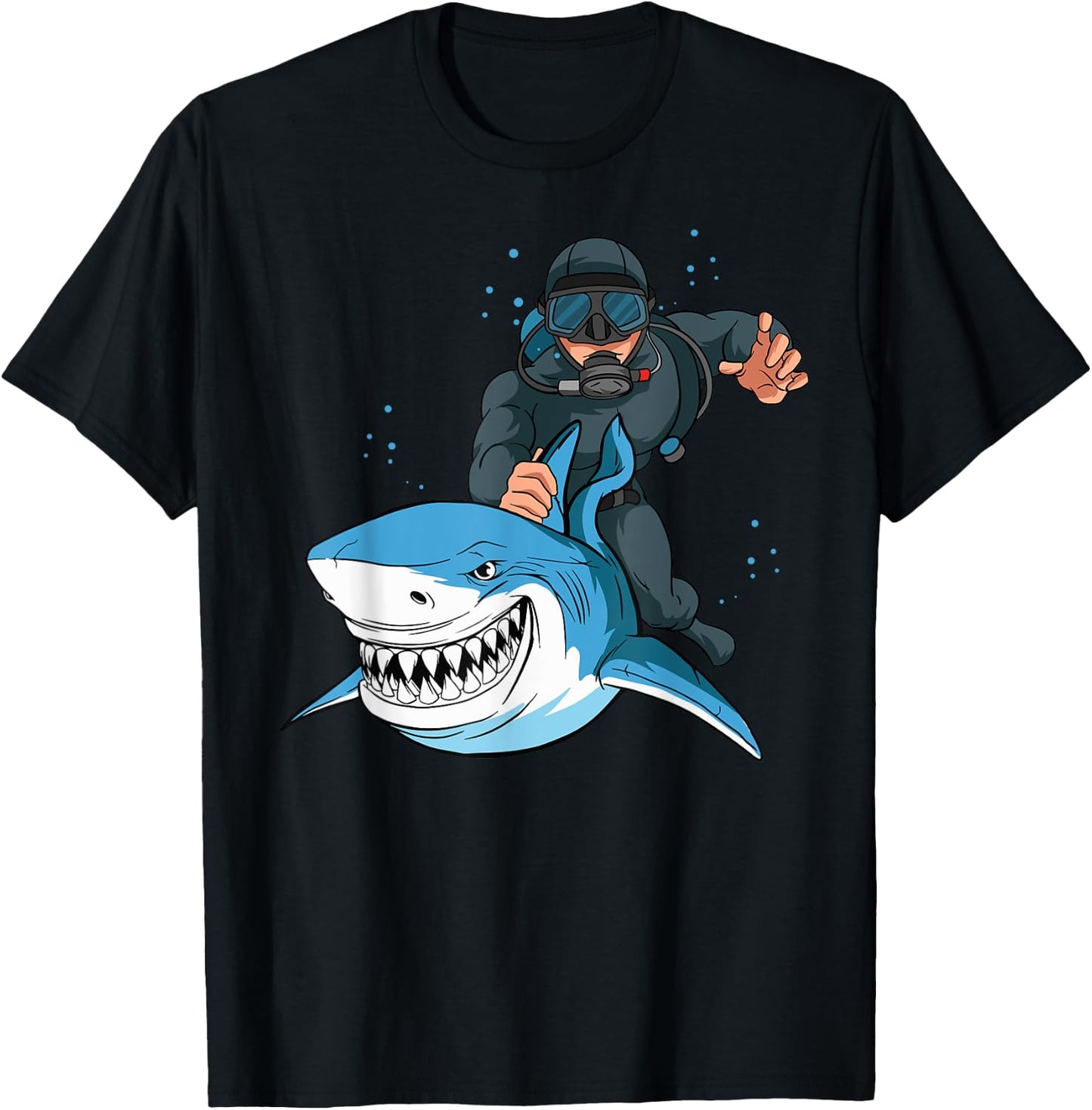 Scuba Diving Lover Ocean Swimmer Underwater Diver T-Shirt - T-Shirt | Black