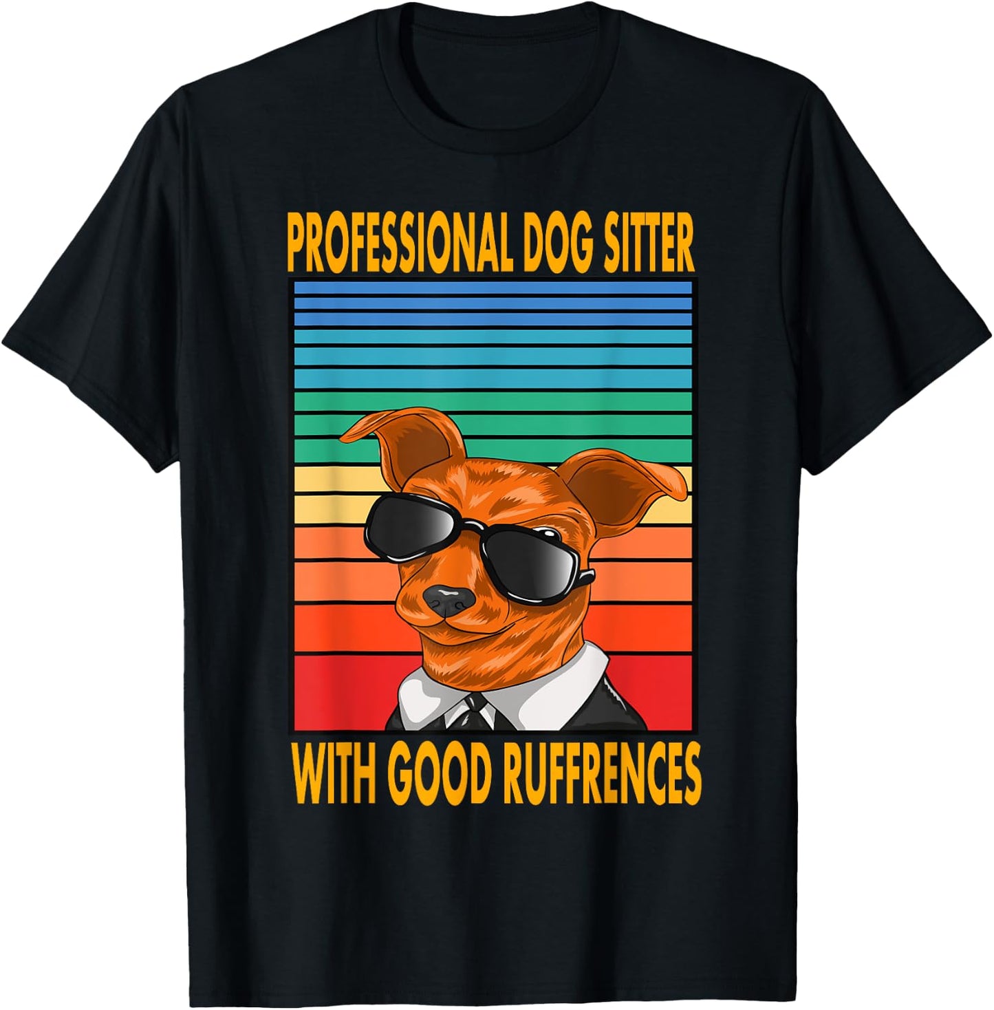 Professional Dog Sitter With Good Ruffrences Women Kids T-Shirt - T-Shirt | Black