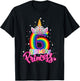 Birthday Princess Unicorn 6 Year Old 6th Birthday Girl Kids T-Shirt - T-Shirt | Black