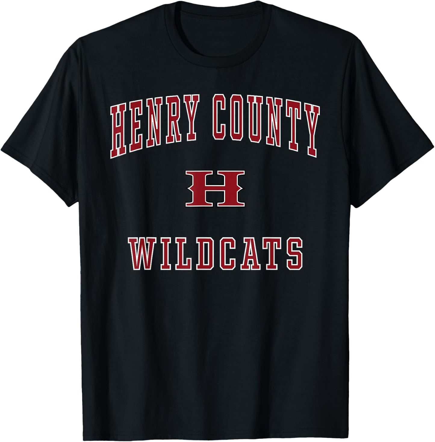 Henry County High School Wildcats T-Shirt - T-Shirt | Black
