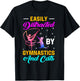 Easily Distracted By Gymnastics and Cats Gymnast Cat Lovers Women Girls Kids T-Shirt - T-Shirt | Black