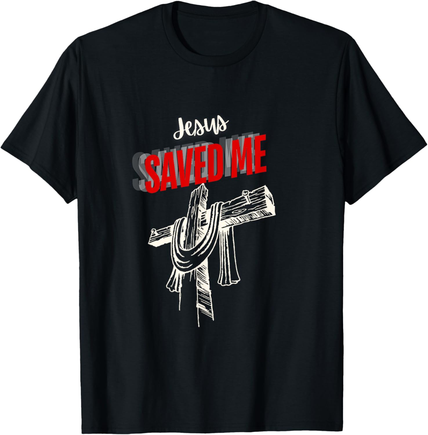 Jesus Saved Me T-Shirt - T-Shirt | Black