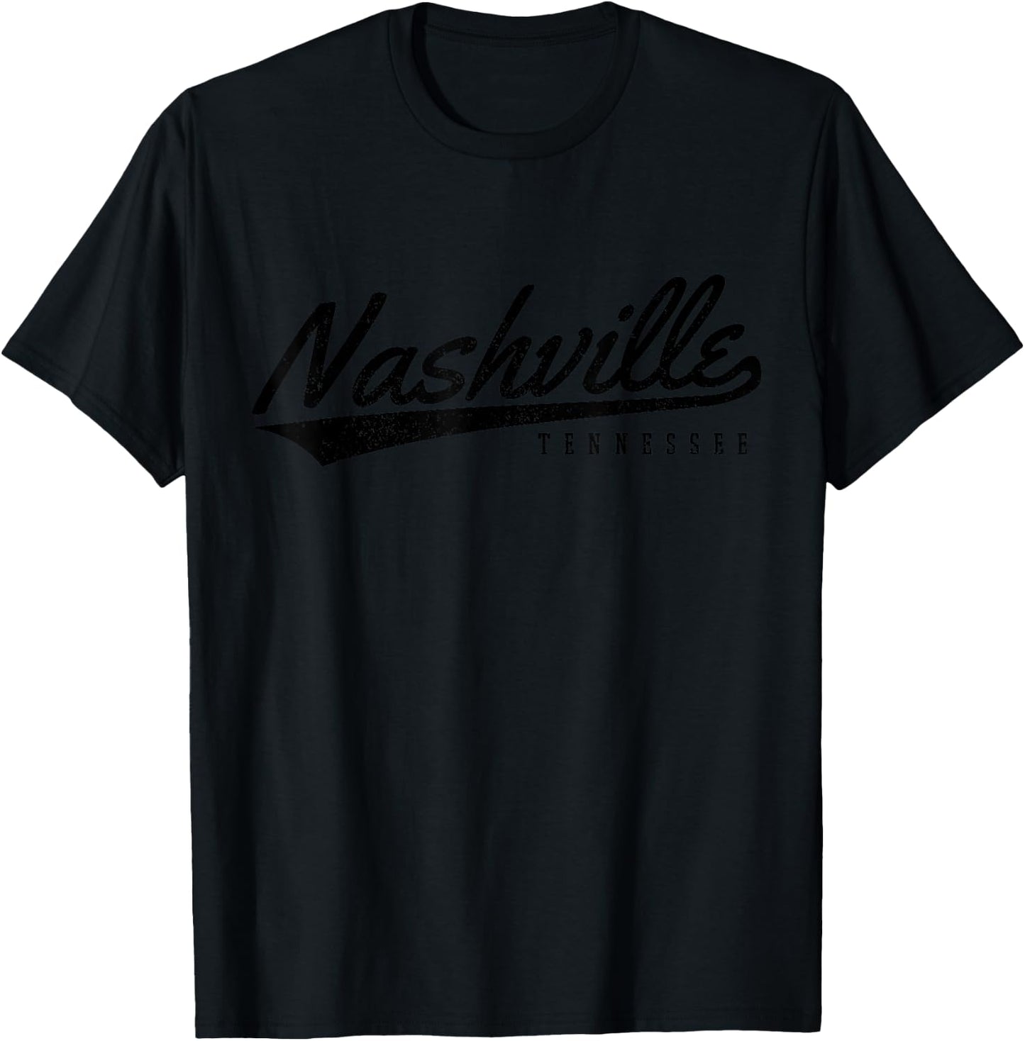 Nashville Tennessee Country Music City Souvenir Gift T-Shirt - T-Shirt | Black