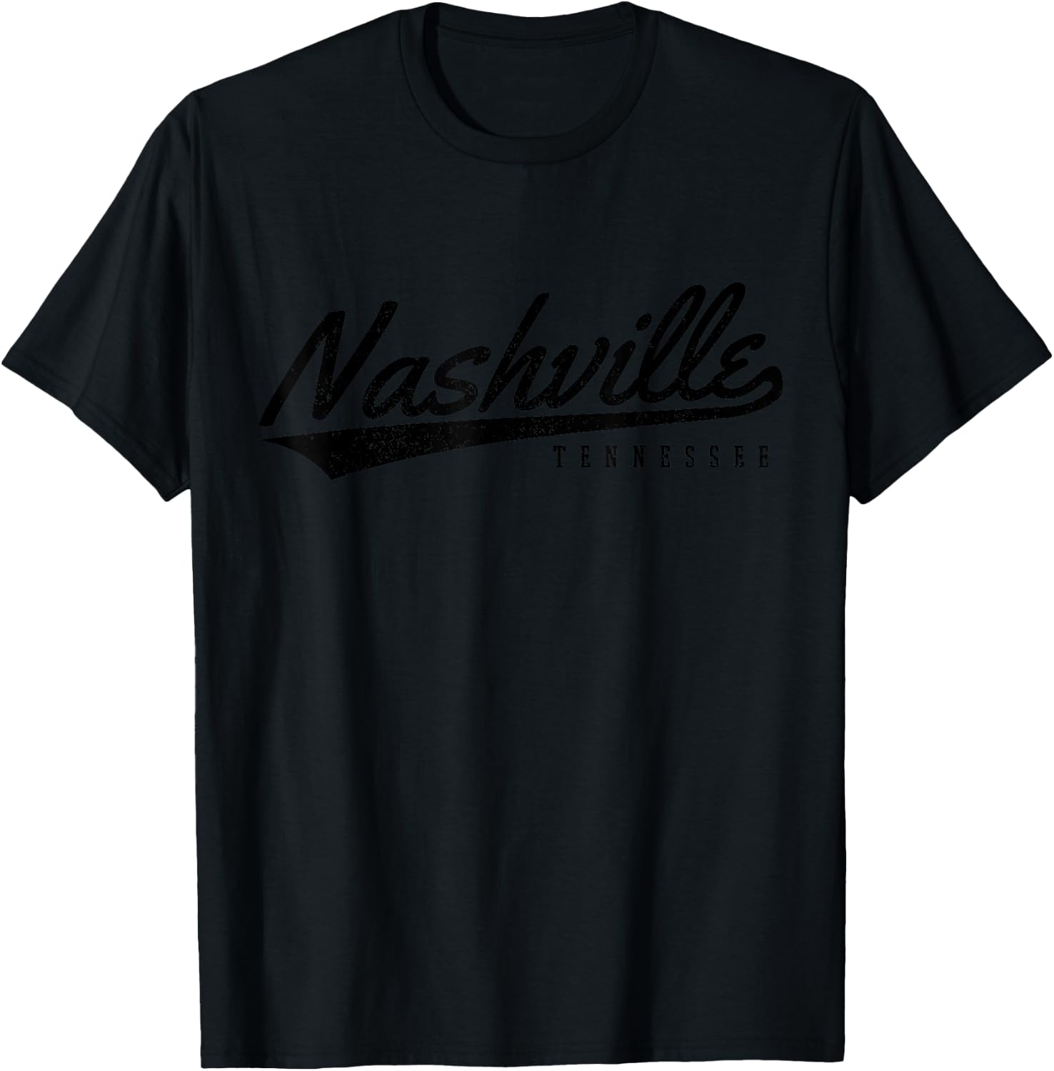 Nashville Tennessee Country Music City Souvenir Gift T-Shirt - T-Shirt | Black
