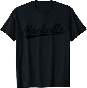 Nashville Tennessee Country Music City Souvenir Gift T-Shirt - T-Shirt | Black