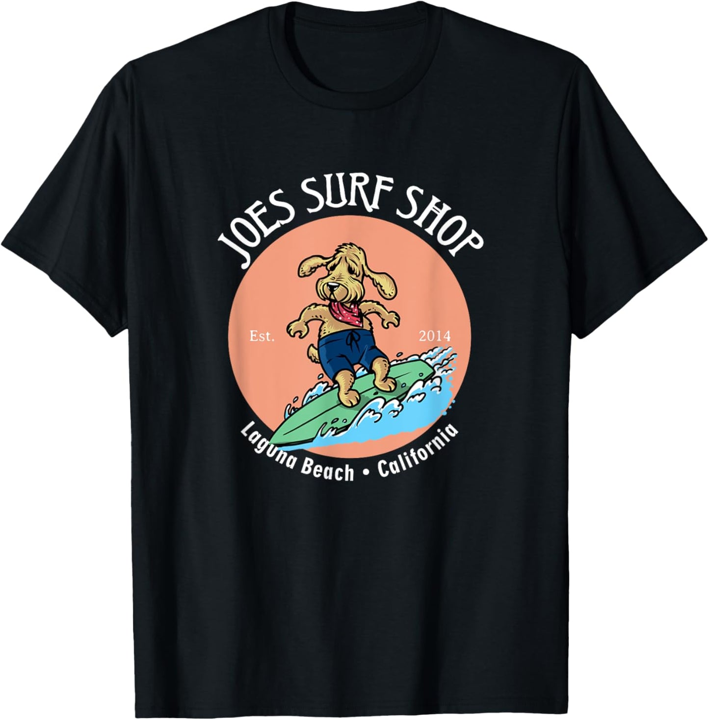 Joe's Surf Teddy Our Dog Logo Graphic Women Kids T-Shirt - T-Shirt | Black