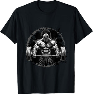 Workout Dream Style Inc Spartan Bodybuilding Gladiator Gym Weightlifting T-Shirt - T-Shirt | Black