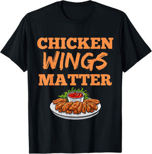 Funny Chicken Wings Eating Festival Fast Food Love Adult T-Shirt - T-Shirt | Black