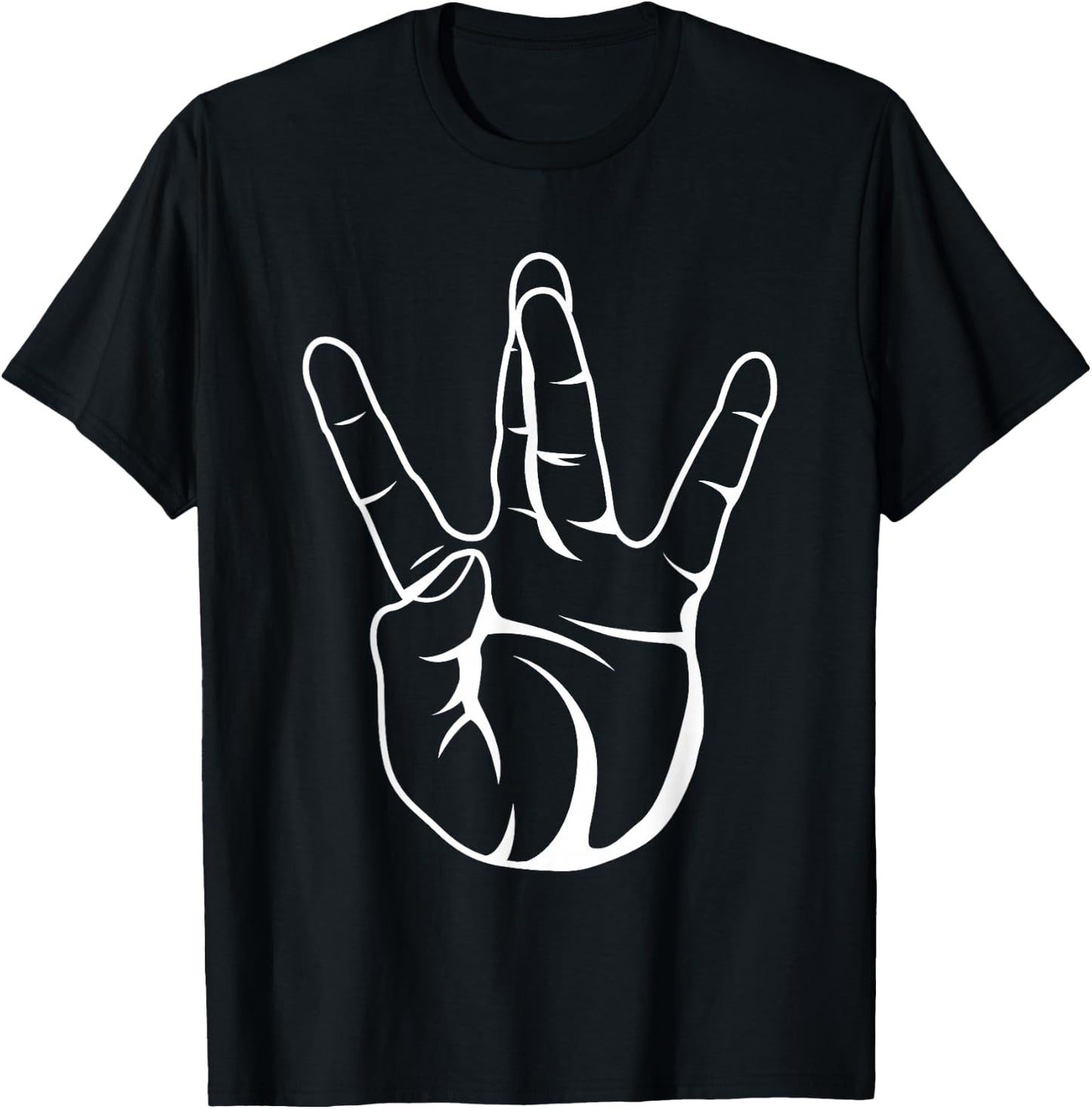 Westside Hip Hop Rap Hand Sign T-Shirt - T-Shirt | Black