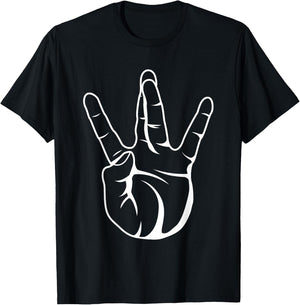 Westside Hip Hop Rap Hand Sign T-Shirt - T-Shirt | Black