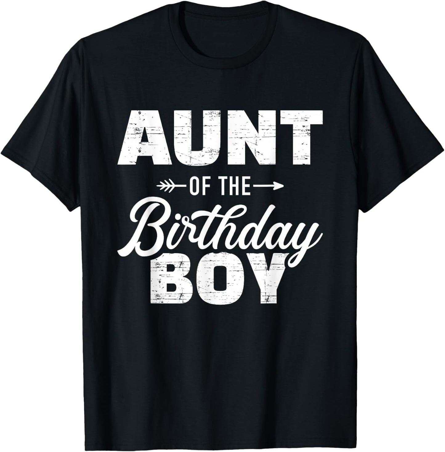 Aunt From Birthday Girl Nephew T-Shirt - T-Shirt | Black