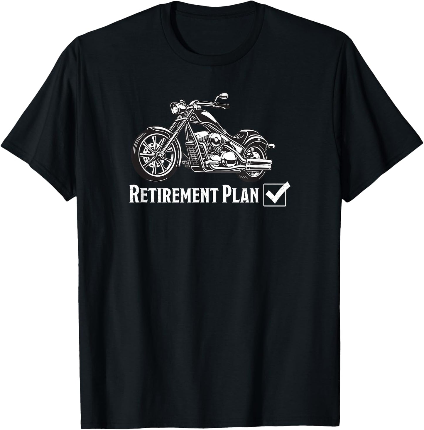 Cool Vintage Co-worker Chopper Motorcycle Retirement Gift T-Shirt - T-Shirt | Black