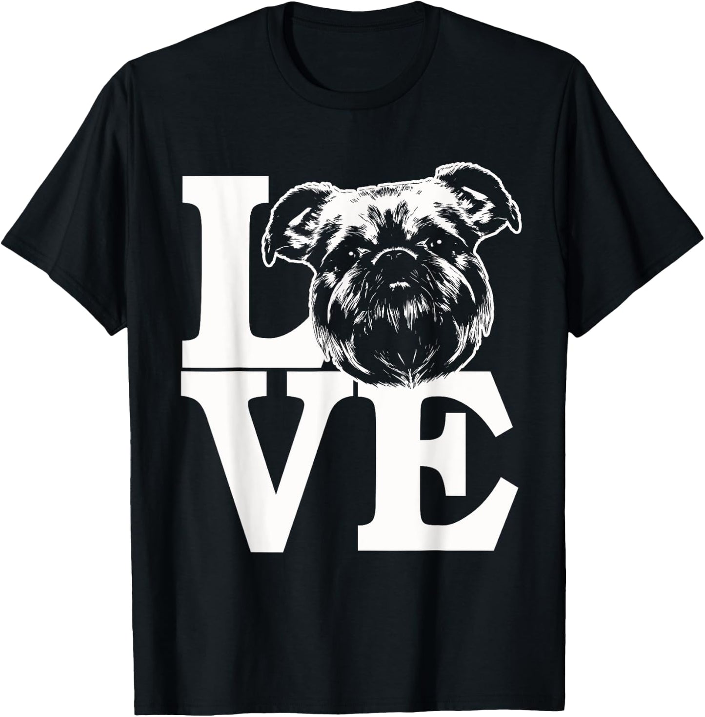 I Love My Brussels Griffon - Cool Brussels Griffon Mom T-Shirt - T-Shirt | Black