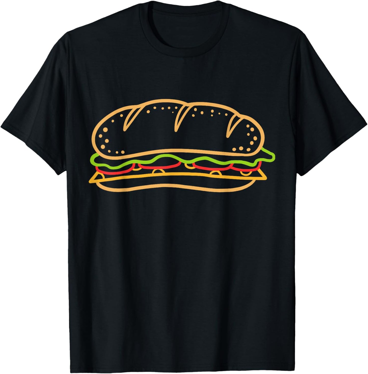 Sandwich Lining. T-Shirt - T-Shirt | Black