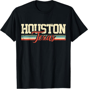Houston Texas Vintage Gift T-Shirt - T-Shirt | Black
