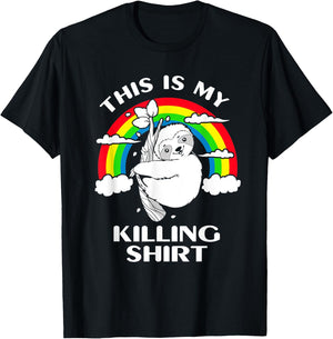 Sloth This Is My Killing T-Shirt - T-Shirt | Black
