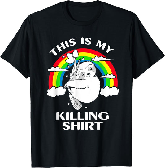 Sloth This Is My Killing T-Shirt - T-Shirt | Black