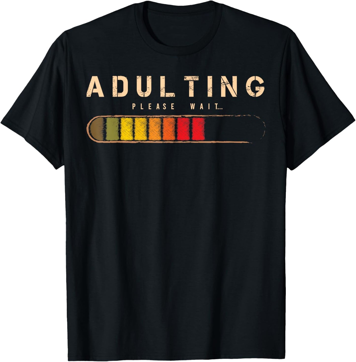 Adulting Please Wait Grown-Up Official Teenager T-Shirt - T-Shirt | Black