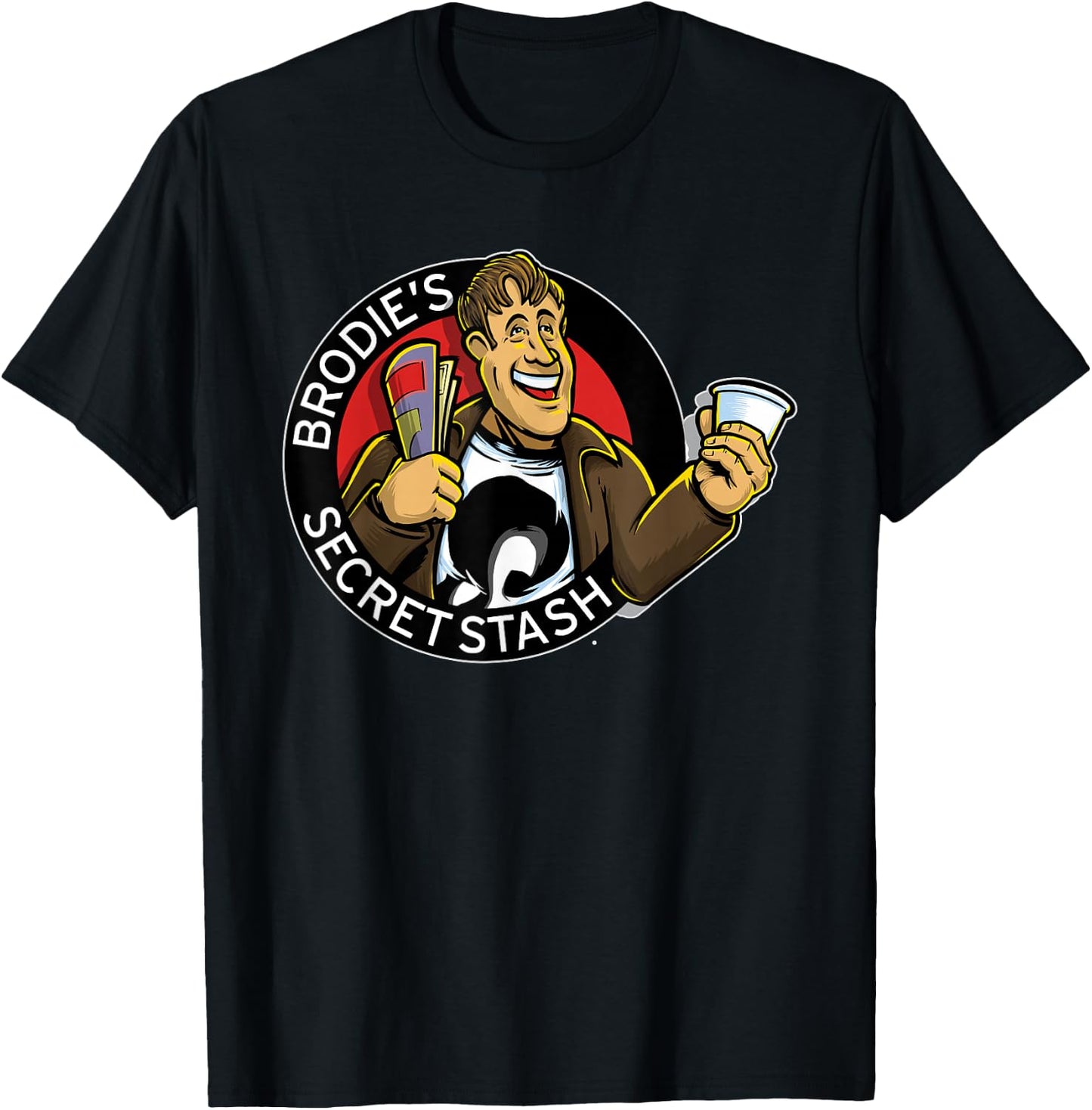 Kevin Smith Jay & Silent Bob Reboot Brodie's Secret Stash T-Shirt - T-Shirt | Black