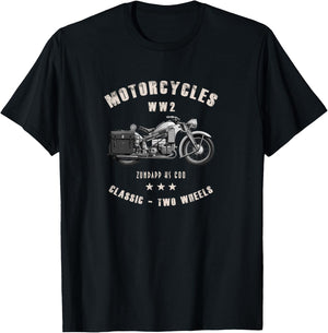 Zundapp KS 600 Classic Motorcycle WW2 T-Shirt - T-Shirt | Black
