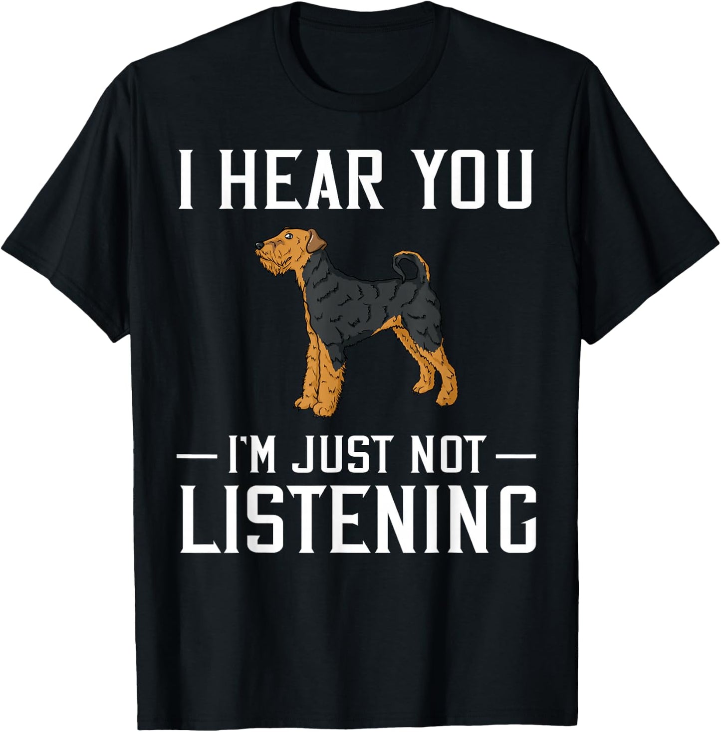 Airedale Terrier Dog Puppy Owner Lover T-Shirt - T-Shirt | Black