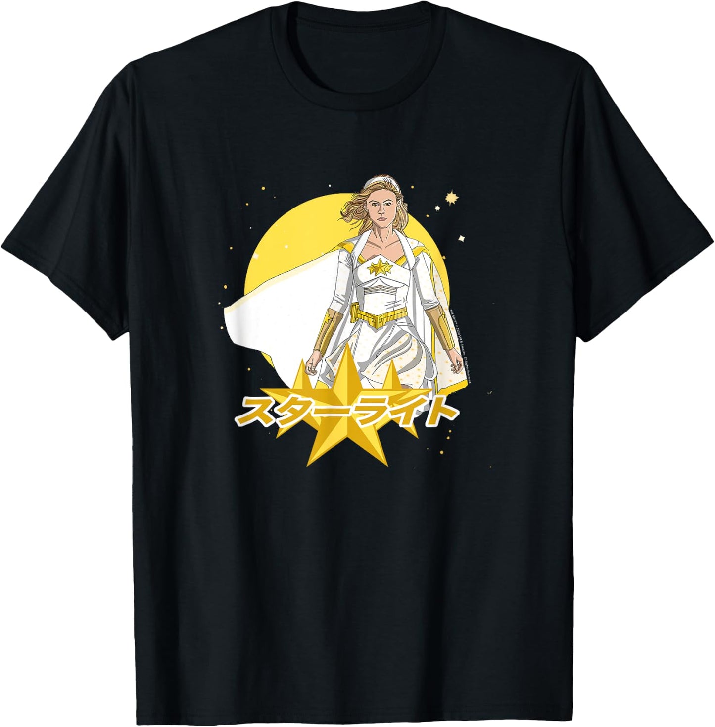The Boys Starlight Girl Power Manga T-Shirt - T-Shirt | Black