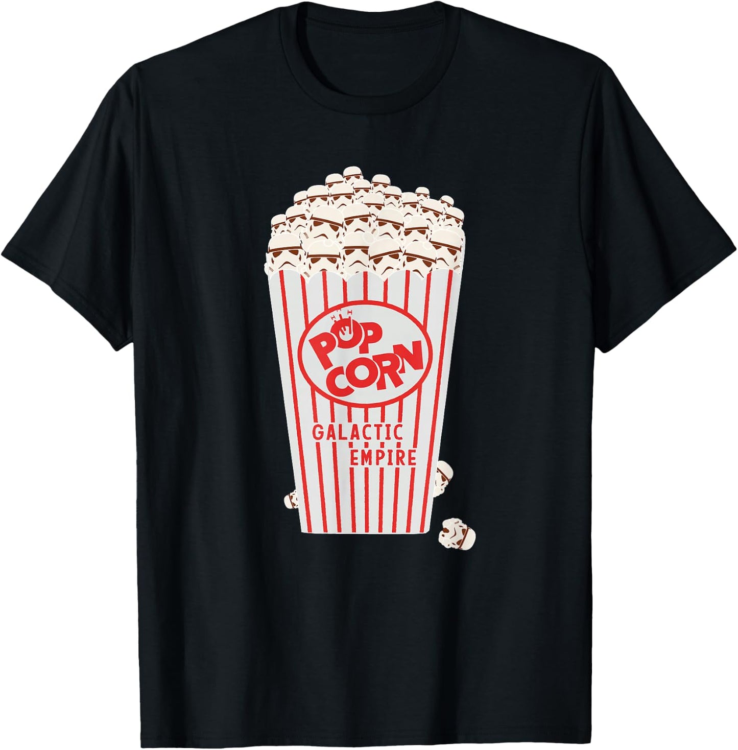 Star Wars Galactic Empire Stormtrooper Popcorn T-Shirt - T-Shirt | Black