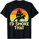 Id Smoke That Chicken Pork Beef Trex Retro Dinosaur Bbq T-Shirt - T-Shirt | Black
