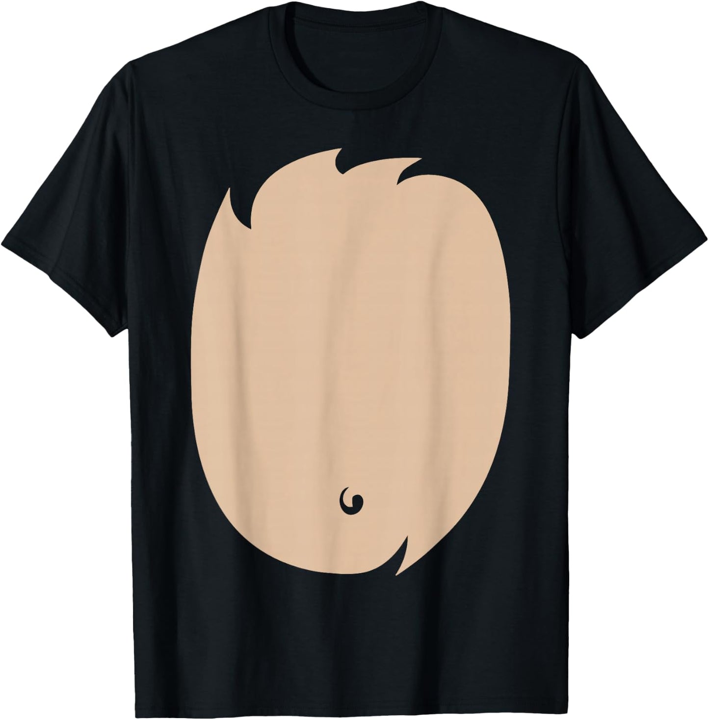 Deer Belly Shirt Cute Deer Costume DIY Halloween Costume T-Shirt - T-Shirt | Black