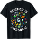 Science is Awesome Funny Geek Nerd Gift Teacher STEM Women Kids T-Shirt - T-Shirt | Black