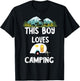 Camping Boy Camp Camper Camping Adventures Camping Lovers T-Shirt - T-Shirt | Black