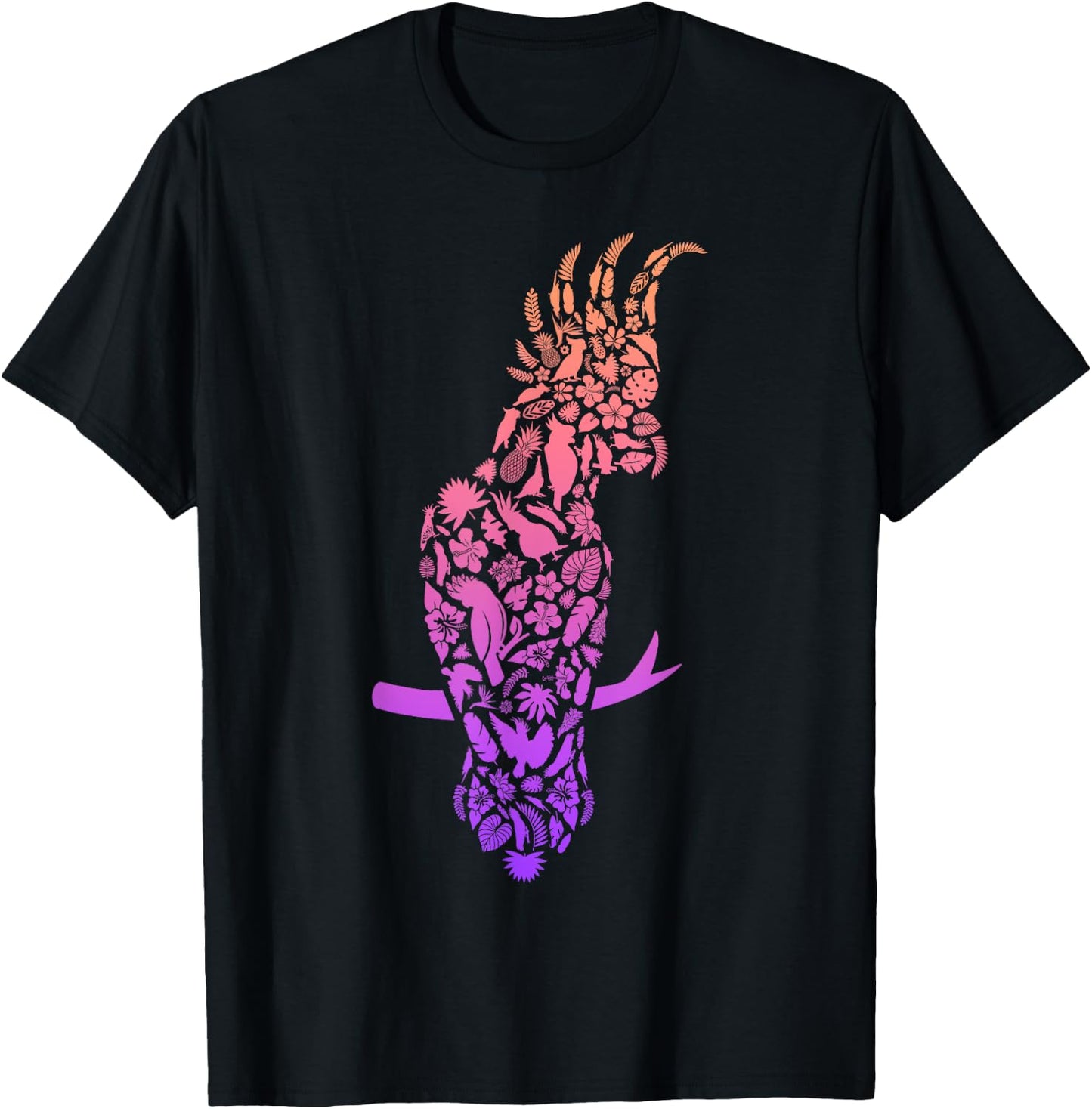 Cockatoo Bird Lover Women Girls Kids Cockatoo Parrot T-Shirt - T-Shirt | Black
