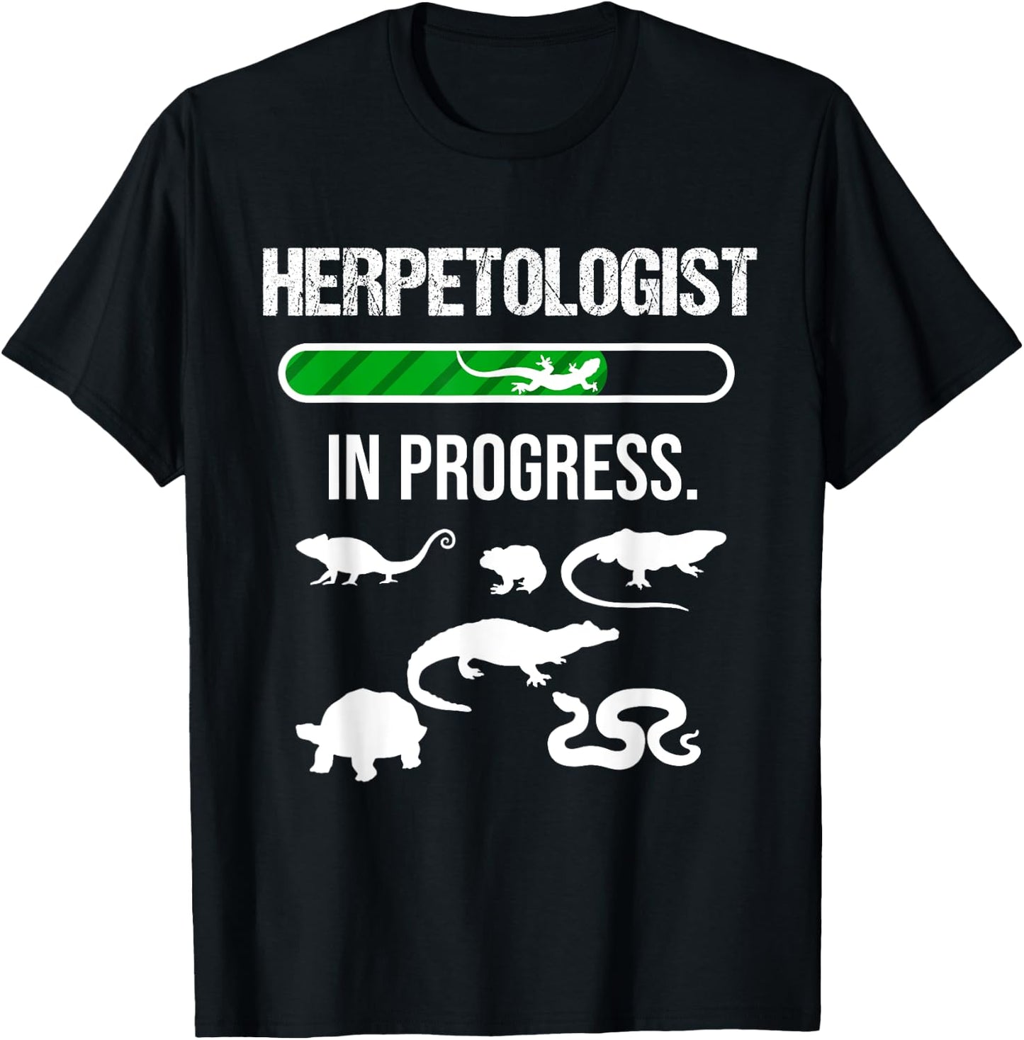 Cool Herpetologist In Progress | Funny Herpetology Kids Gift T-Shirt - T-Shirt | Black