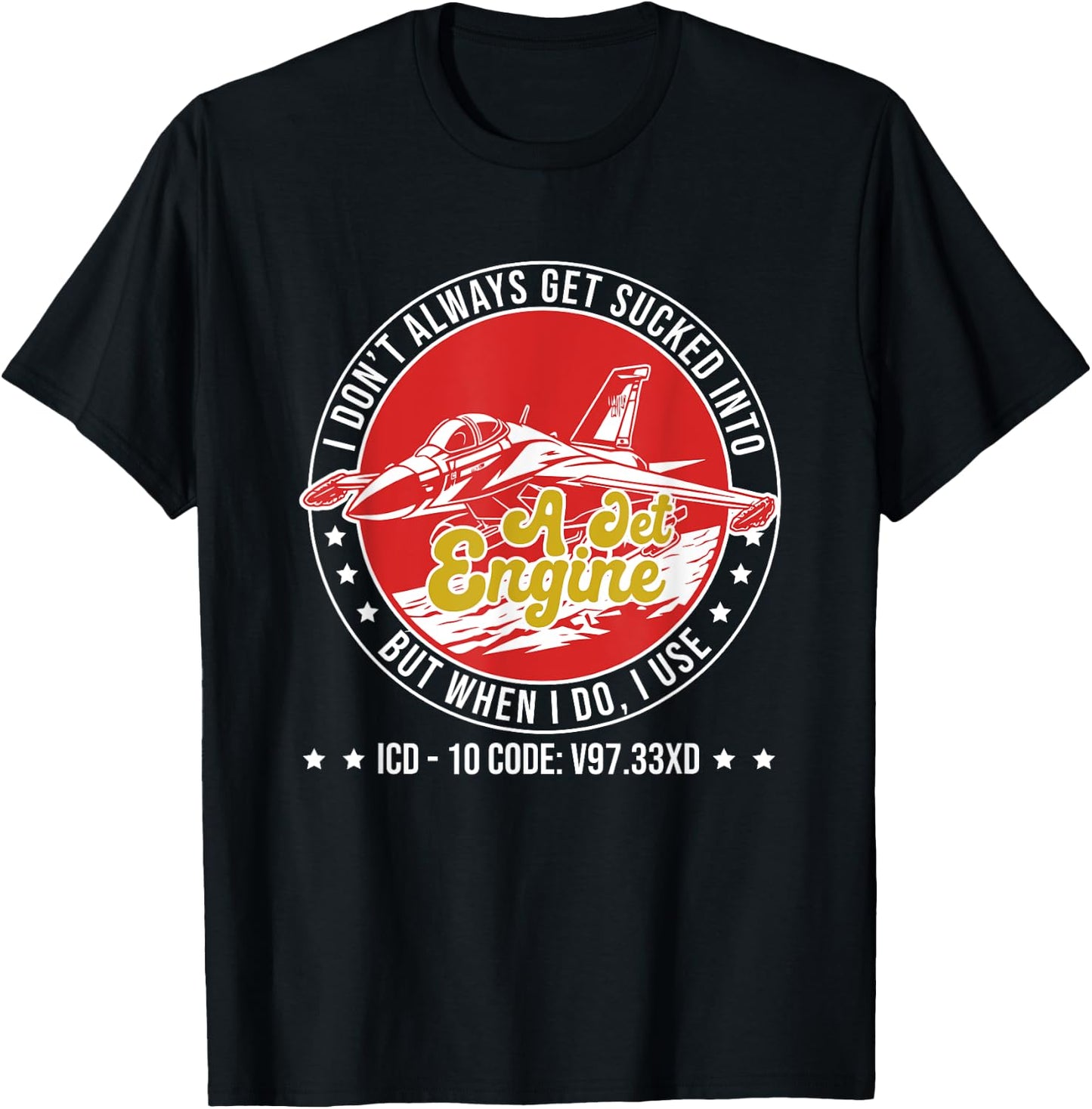 ICD-10 Code V97.33XD Humor Medical Coding Medics Coder T-Shirt - T-Shirt | Black