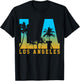 Los Angeles LA California California USA America Souvenir T-Shirt - T-Shirt | Black