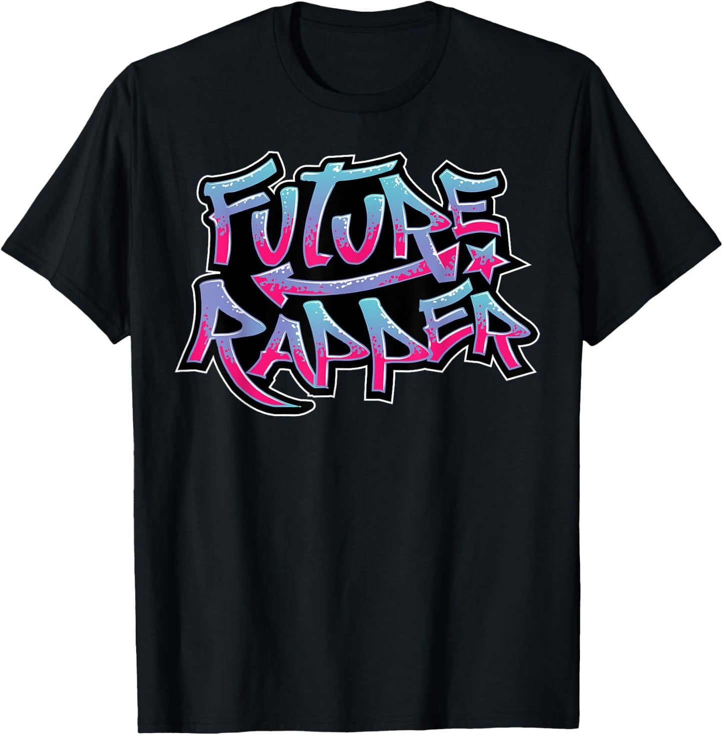 Cool Future Rapper Gift Rap Lover Artist Kids Graduation T-Shirt - T-Shirt | Black