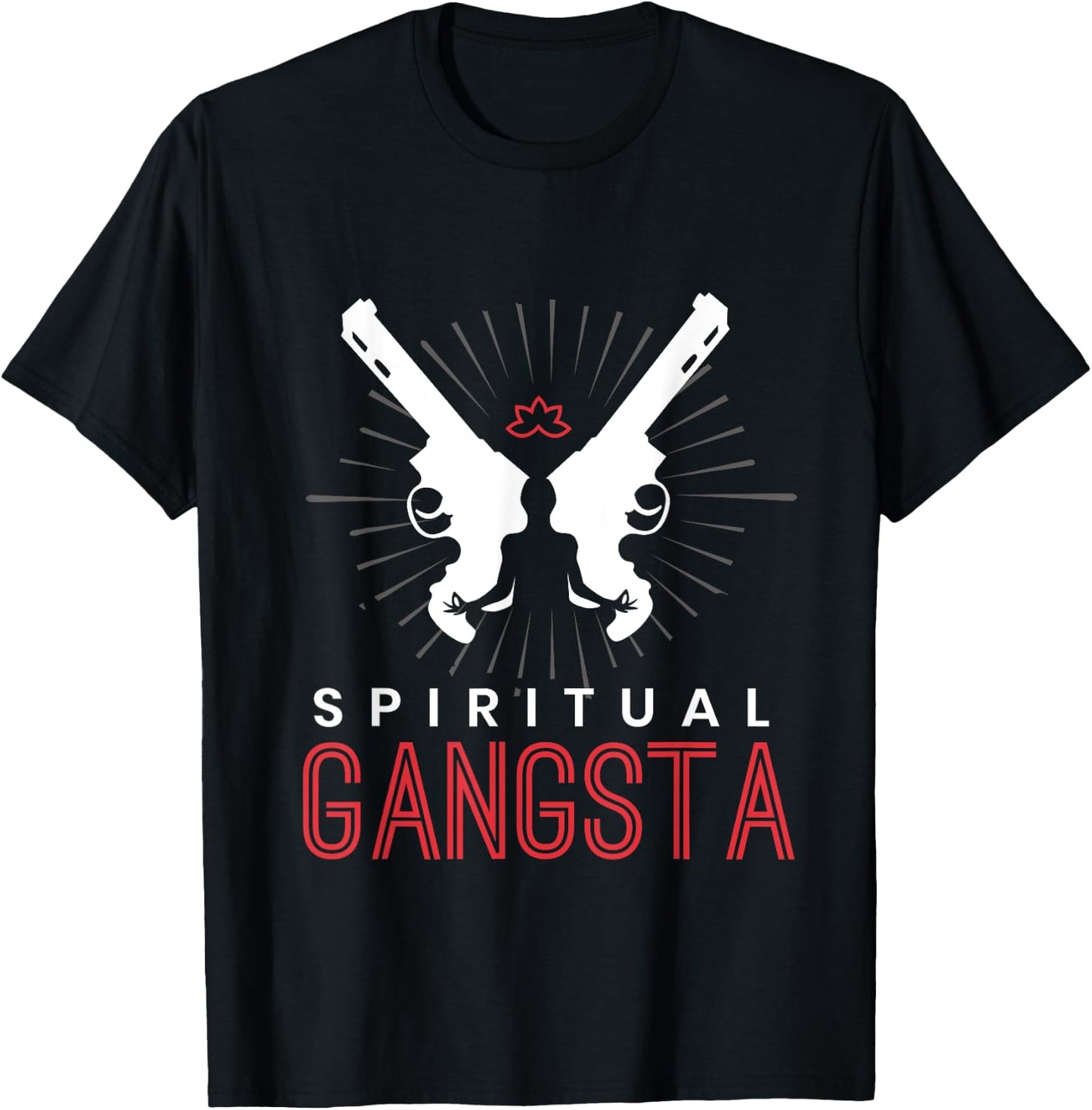 New Age Spiritual Spirituality Yoga Gangster Enlightened Zen T-Shirt - T-Shirt | Black