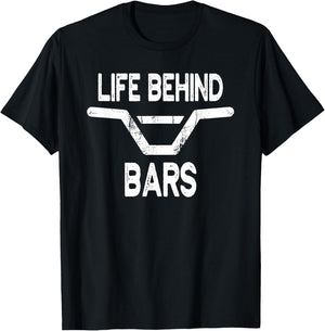 Life Behind Bars - Cycling Shirt for Bicyclists T-Shirt - T-Shirt | Black