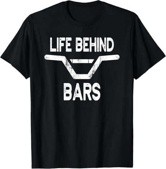 Life Behind Bars - Cycling Shirt for Bicyclists T-Shirt - T-Shirt | Black