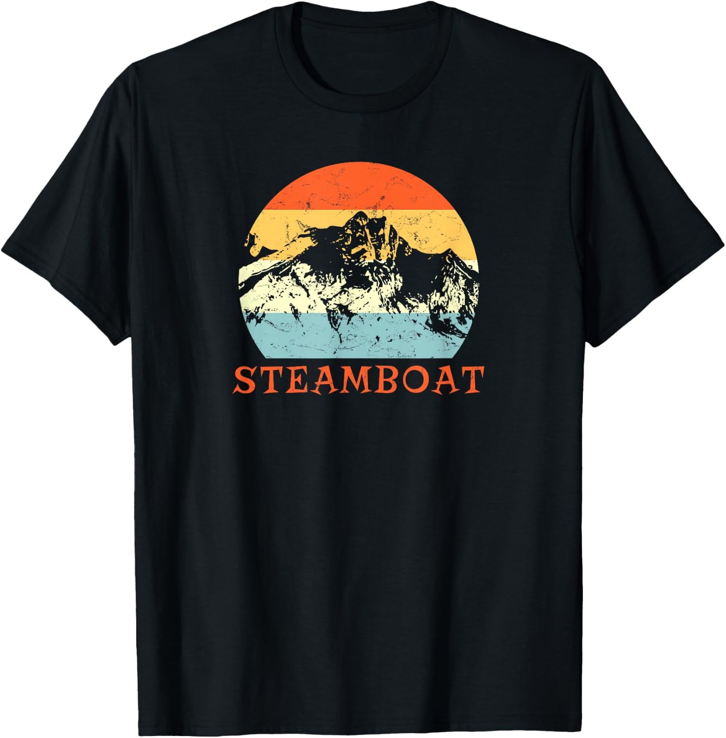 KULAWIND Steamboat Springs, Colorado Snow Ski & Outdoor Paradise - Black, Small T-Shirt - T-Shirt | Black