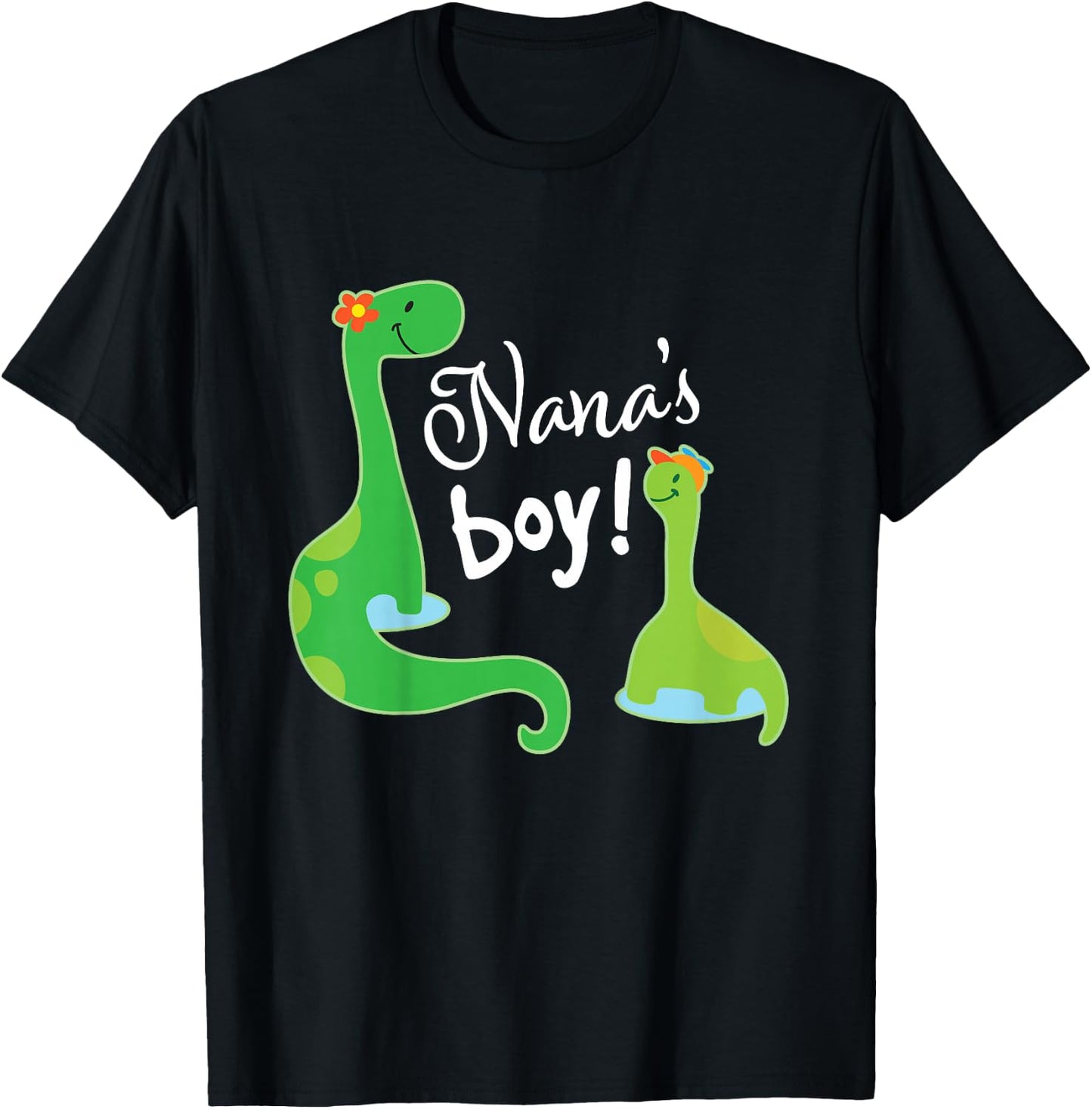 Nanas Boy Grandson Dinosaur T-Shirt - T-Shirt | Black