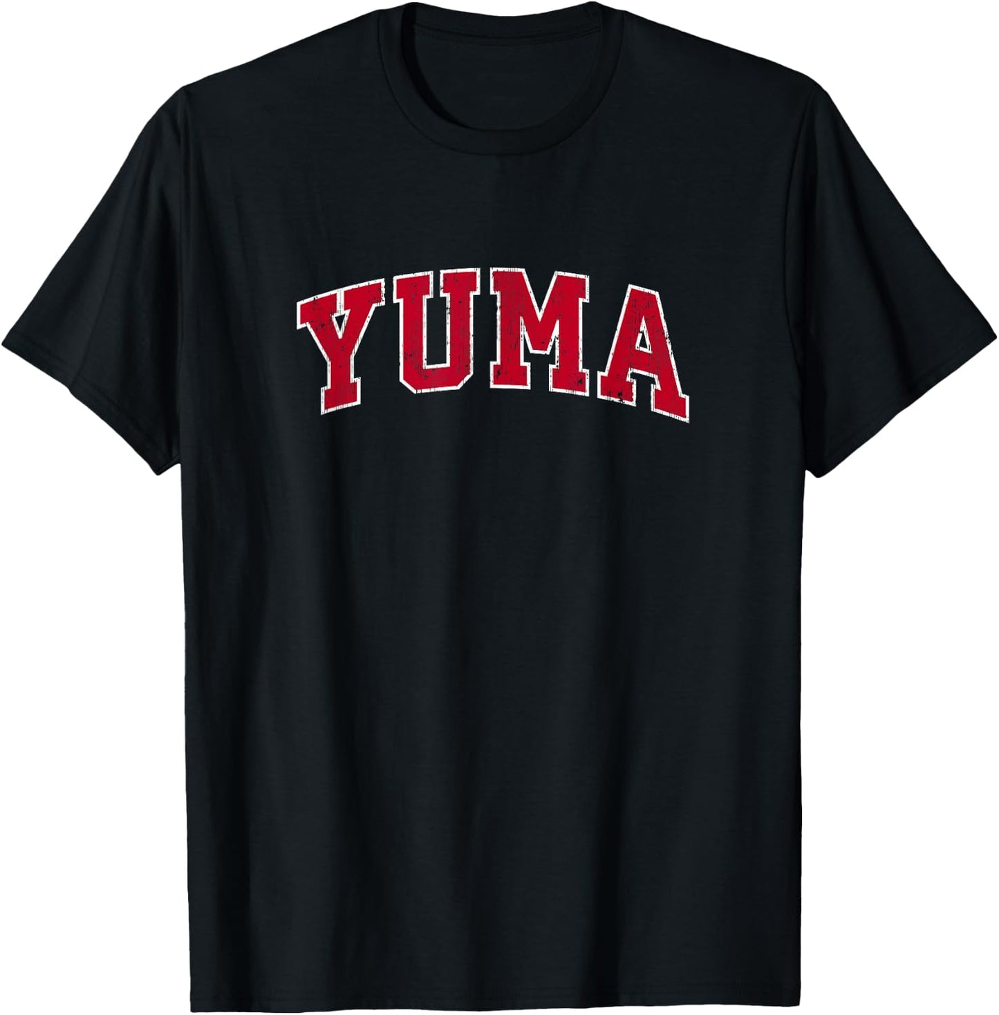 Yuma Arizona AZ Vintage Sports Design Red Design T-Shirt - T-Shirt | Black